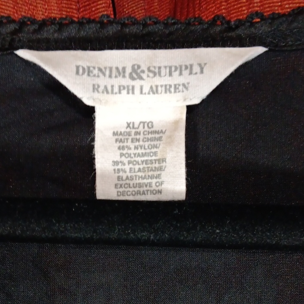 Denim & Supply Ralph Lauren Black Floral Blouse - Picture 2 of 9